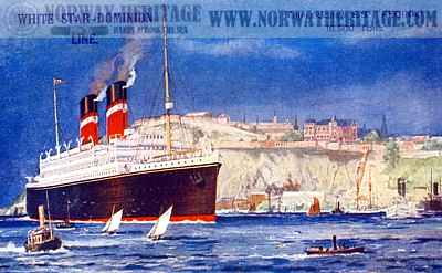 Regina, Dominion and White Star Line steamship