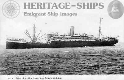 Prinz Joachim, Hamburg America Line steamship