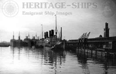 Deutschland (3), Hamburg America Line steamship at Cuxhaven