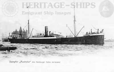 Australia - Hamburg America Line steamship