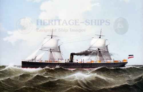 Cimbria - Hamburg America Line steamship