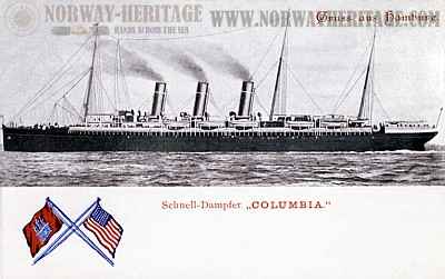 Culumbia, Hamburg America Line steamship