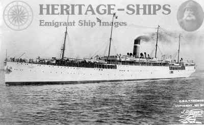 Persia, Hamburg America Line steamship - on this image as the U.S.A.T Thomas