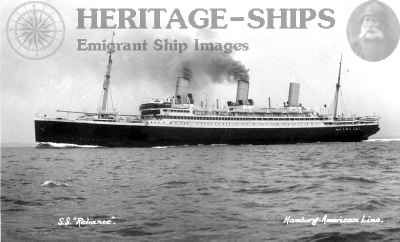 Reliance - Hamburg America Line steamship