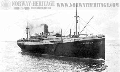 Thuringia (4),Hamburg America Line steamship
