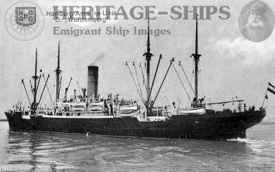 Wurttemberg, Hamburg America Line steamship
