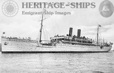 Hamburg (1) - Hamburg America Line steamship painted white serving as a State Yacht for Kaiser Wilhelm II in 1906
