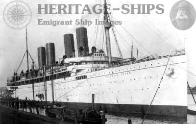 Victoria Luise - white hull, Hamburg America Line steamship