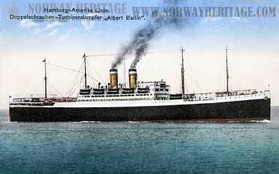 Albert Ballin, Hamburg America Line steamship