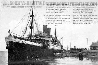 Blucher, Hamburg America Line steamship