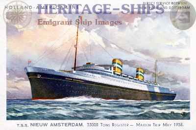 Nieuw Amsterdam (2), Holland America Line steamship