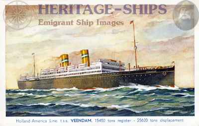 Veendam (2), Holland America Line steamship