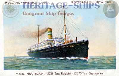 Noordam, Holland America Line steamship