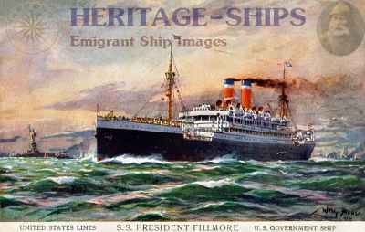 Hamburg (1) as the President Fillmore, U.S. Government Ship