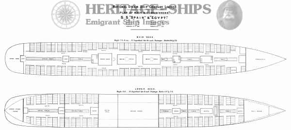 Steerage plan - Egypt and Spain