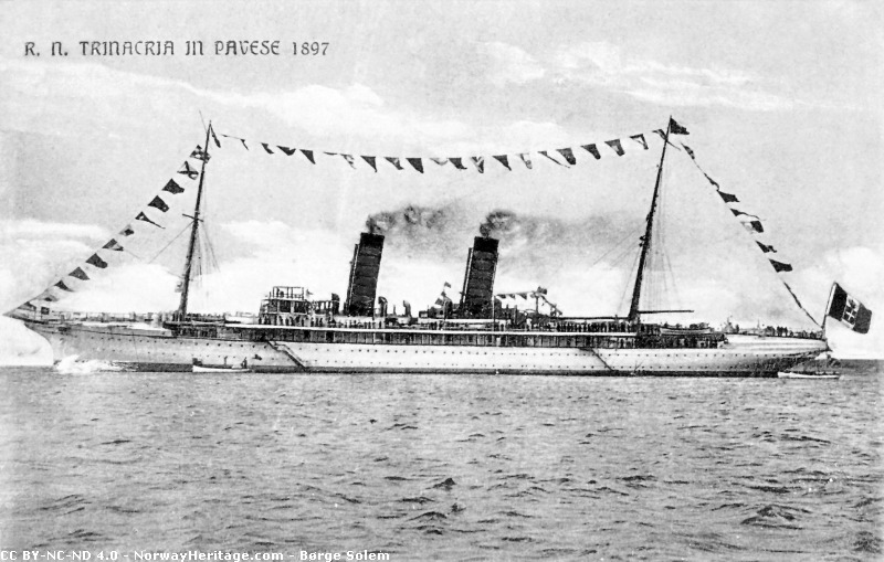 America (1) as the Italian Navy Ship Trinacria