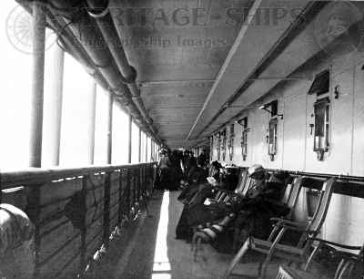Kaiser Wilhelm der Grosse - sheltered promenade deck