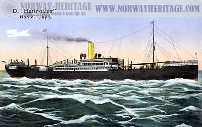 Hannover (2), Norddeutscher Lloyd steamship
