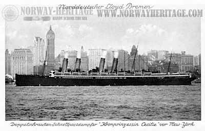 Norddeutscher Lloyd steamship Kronprinzessin Cecilie