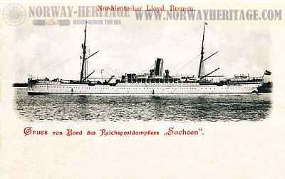 Sachsen, Norddeutscher Lloyd steamship