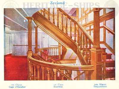 Zeeland (2) - 1st class stairway