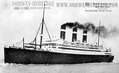 S/S Belgenland (2) of the Red Star Line