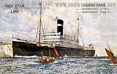 Minnetonka - Minnewaska, Red Star Line steamships