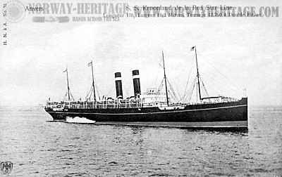 Kroonland, Red Star Line steamship