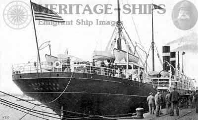 Kroonland, Red Star Line steamship - at Antwerp