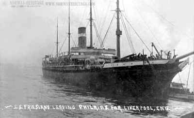 Friesland, Red Star Line, later American Line steamship