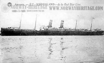 Red Star Line steamship Kroonland