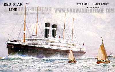 S.S. Lapland, Red Star Line