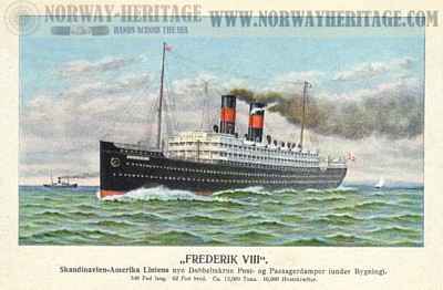 S/S Frederik VIII, Scandinavian America Line