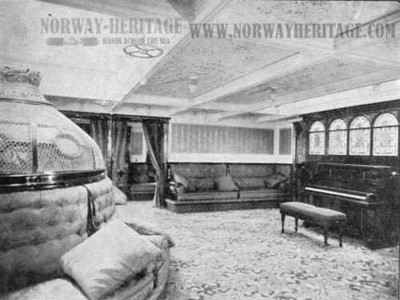 The music room on the sisters Oscar II, Hellig Olav and United States