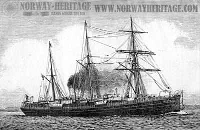 Geiser, Thingvalla Line steamship