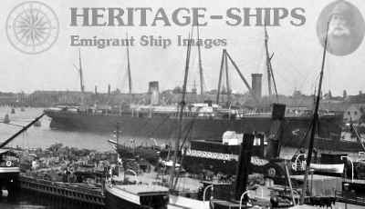 Amerika - Thingvalla Line steamship at Copenhagen