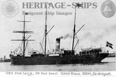 Island, Scandinavian America Line steamship