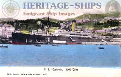 Canopic, White Star Line steamship - at Naples