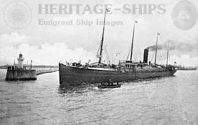 White Star Line steamship Gaelic (2) - at Havre, France