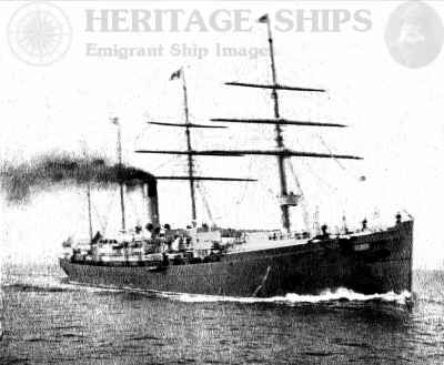 White Star Line steamship Gaelic (2) - at Yokohama 1898