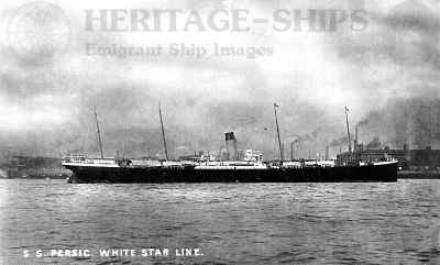 White Star Line steamship Perisc - at Liverpool