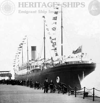 Cymric, White Star Line steamship - at port