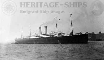 Cedric, White Star Line steamship - at port