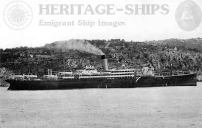 Arabic (2) - White Star Line steamship at Villefranche-sur-Mer