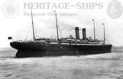 Adratic (2), White Star Line steamship - at Cherbourg