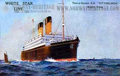 Pittsburgh, White Star Line steamship