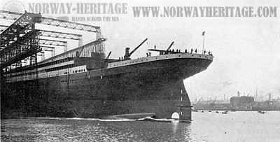 Titanic, White Star Line steamship, launch