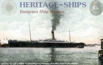 Canopic, White Star Line steamship - at Boston