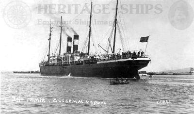 White Star Line steamship Germanic as the Gulcemal - at Izmir
