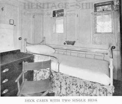 Baltic (2), White Star Line steamship - deck cabin